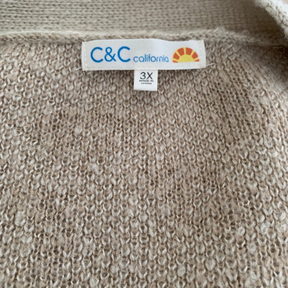 C&C California Plus Sized Leopard Print Cardigan … - image 3